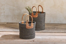 Afbeelding in Gallery-weergave laden, Basket Indra coil charcoal leather S
