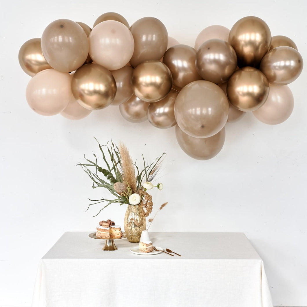 DIY ballonslinger Gold + LACY balloon buddies