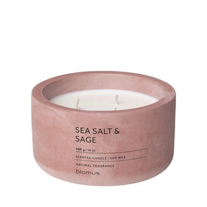 Sea Salt Sage Scented Candle - Soy wax 400g