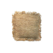 Afbeelding in Gallery-weergave laden, The raffia cushion square - Natural - 40x40cm
