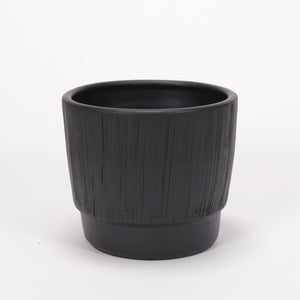 Sella pot mat black D14,5x13cm
