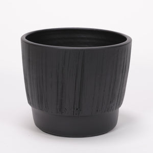 Sella pot mat black D16x15cm