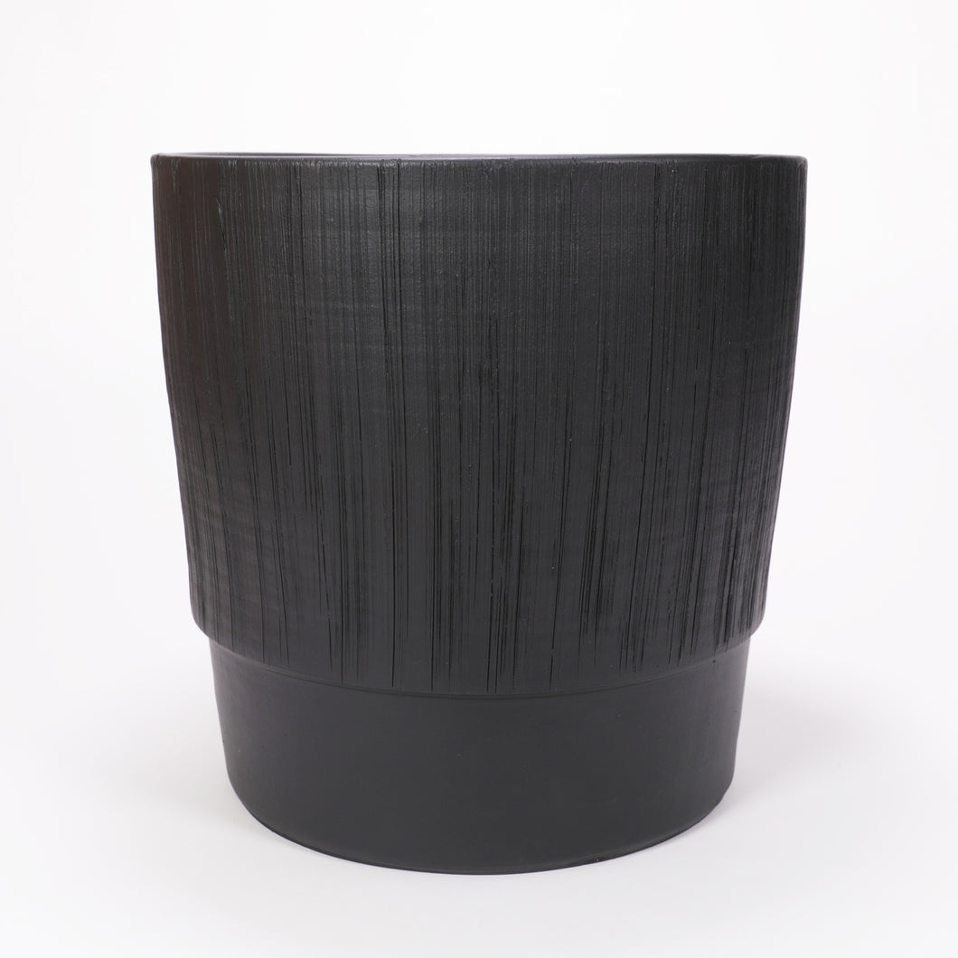 Sella pot mat black D33x34cm