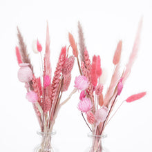 Afbeelding in Gallery-weergave laden, Set van 2 vaasjes - Droogbloemen Pink Blush ribbel

