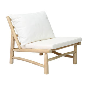 The island one seater natural white
