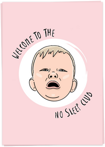 Kaart Blanche - Welcome to the no sleep club (pink)