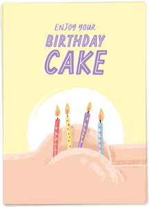 Kaart Blanche - Enjoy your birthday cake