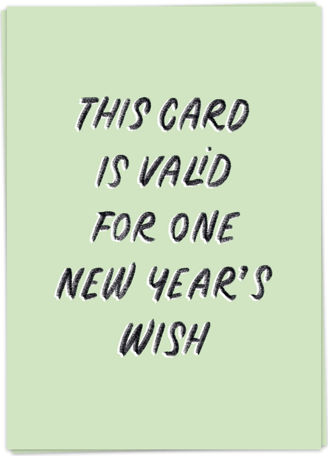 Kaart Blanche - This card is valid for one New Year's wish