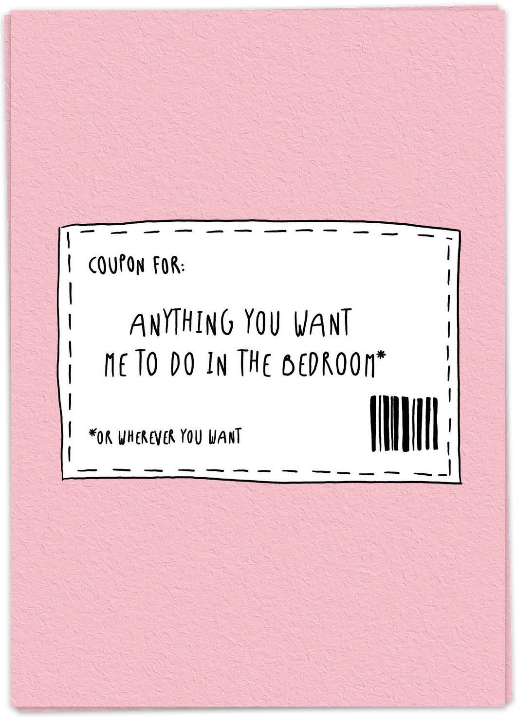 Kaart Blanche - Coupon for anything you want me to do in the bedroom