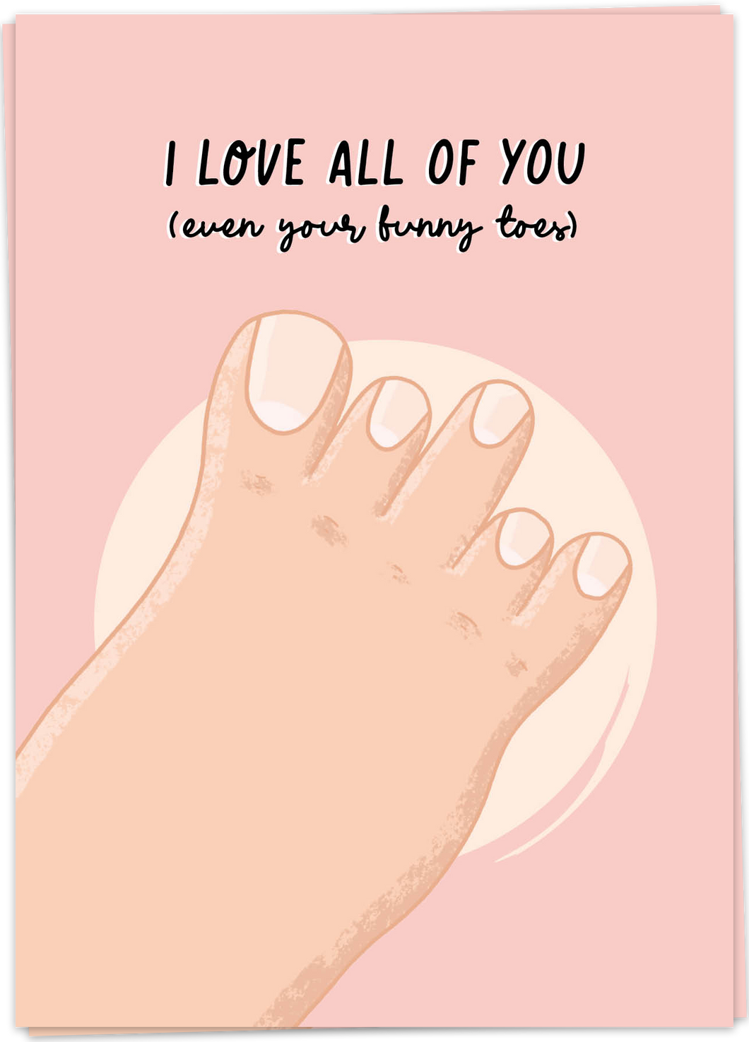 Kaart Blanche - I love all of you (even your funny toes)