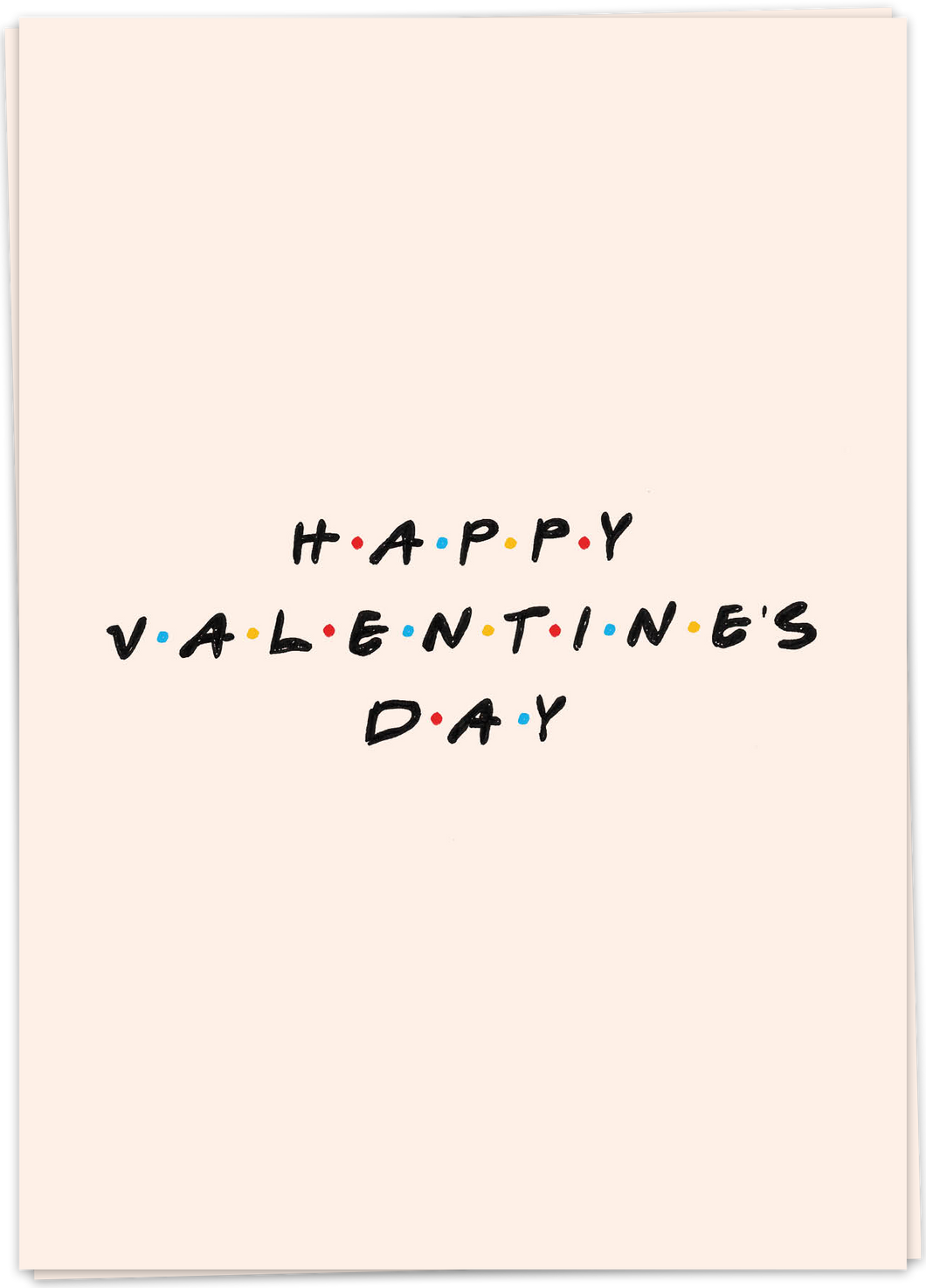 Kaart Blanche - Happy valentines day friends