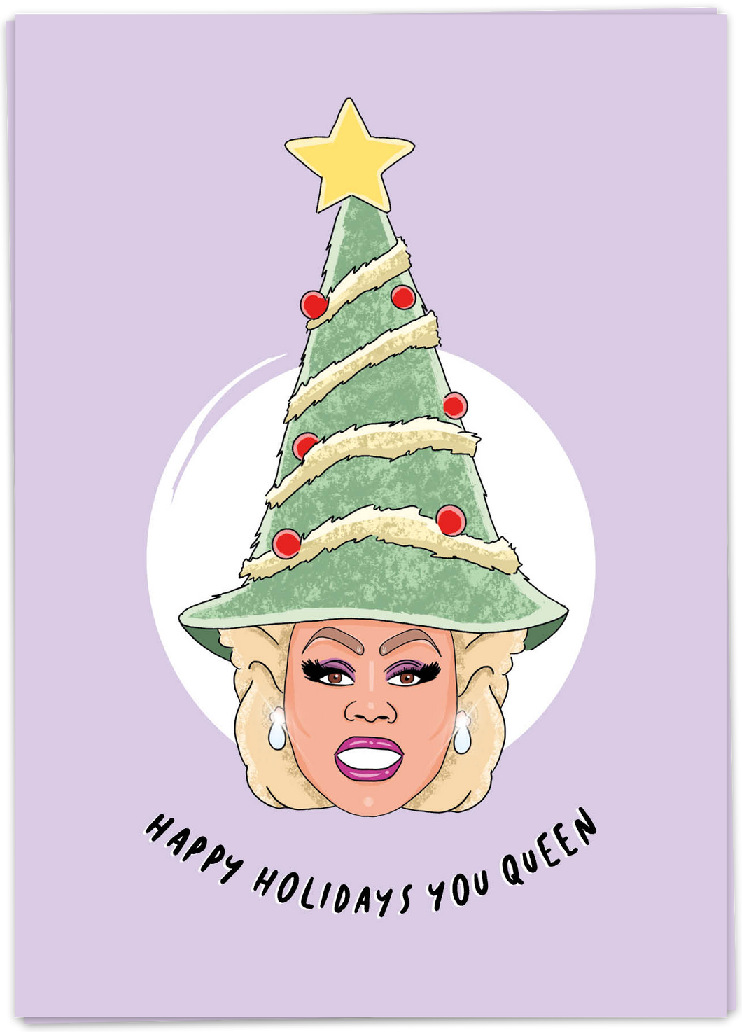 Kaart Blanche - Happy holidays you queen