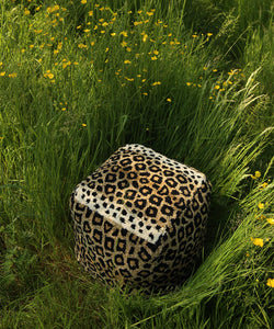 Leopard Pouf Small