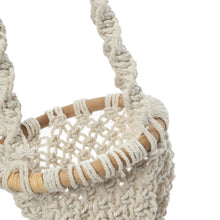 Afbeelding in Gallery-weergave laden, De Twisted Macrame Planthanger - Naturel Wit - S
