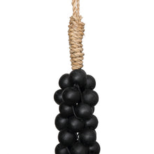 Afbeelding in Gallery-weergave laden, De Wooden Beads met Katoen Hangdecoratie - Zwart
