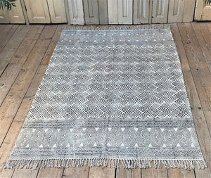 Boho rug chenille handmade