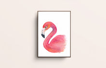 Afbeelding in Gallery-weergave laden, Poster A4 Flamingo
