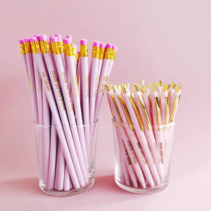 The pretty pink pencil set
